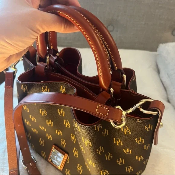 Dooney & Bourke Gretta Mini Barlow in Brown Tmoro - Picture 4 of 15